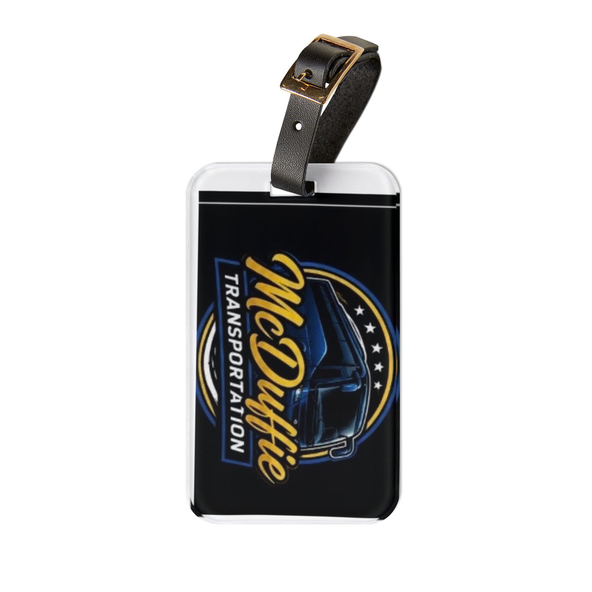 Trucking Luggage Tag — “McDuffie Transportation” Logo Travel ID Tag