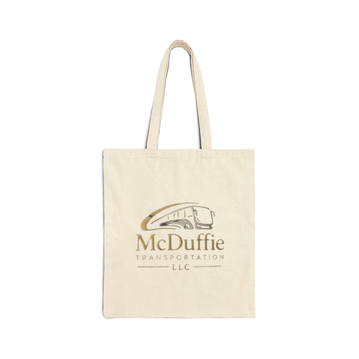 McDuffie Transportation Canvas Tote Bag — Logo Eco Grocery Market Shopper