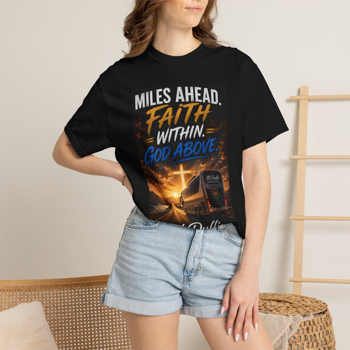 Miles Ahead Faith Tee — "Faith Within, God Above" Christian T-Shirt