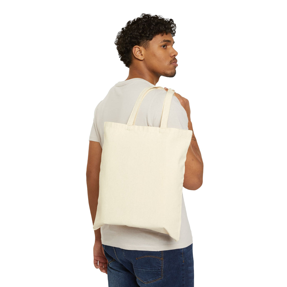McDuffie Transportation Canvas Tote Bag — Logo Eco Grocery Market Shopper