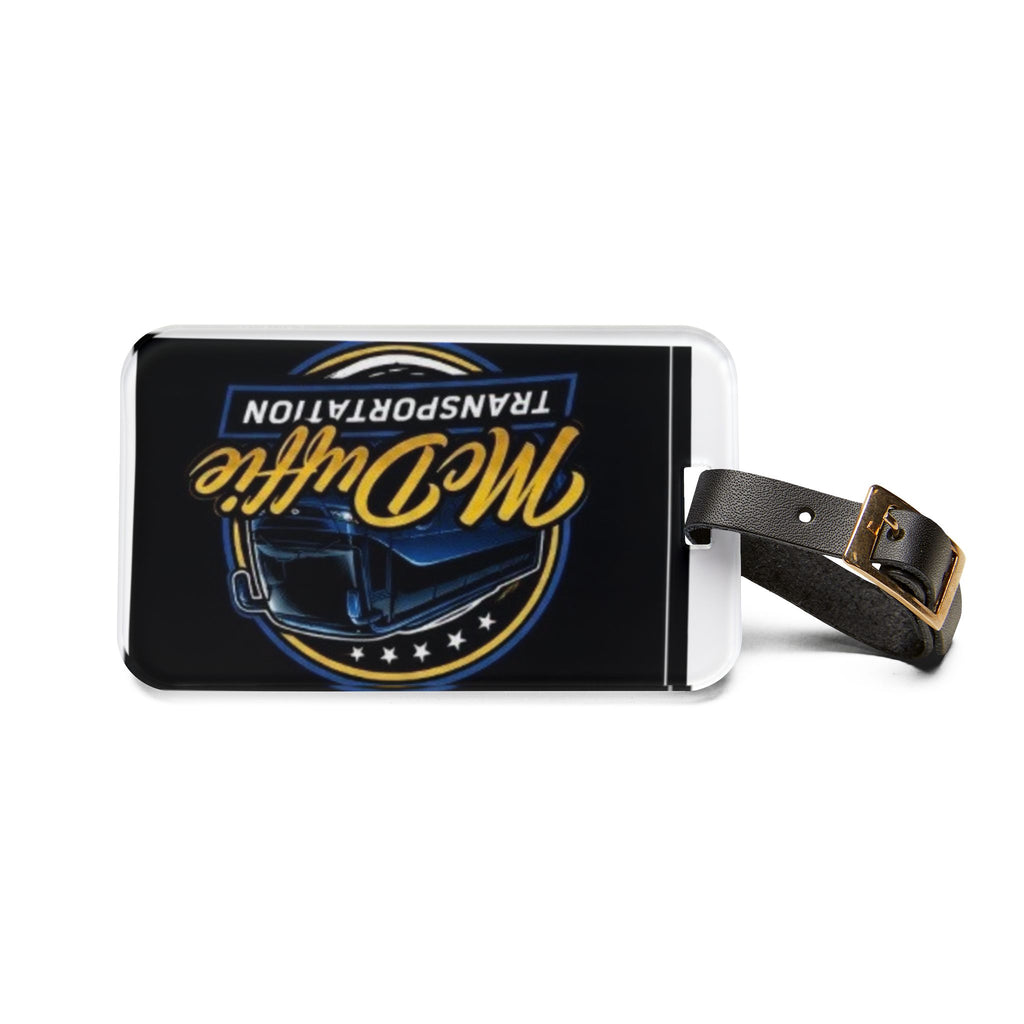 Trucking Luggage Tag — “McDuffie Transportation” Logo Travel ID Tag